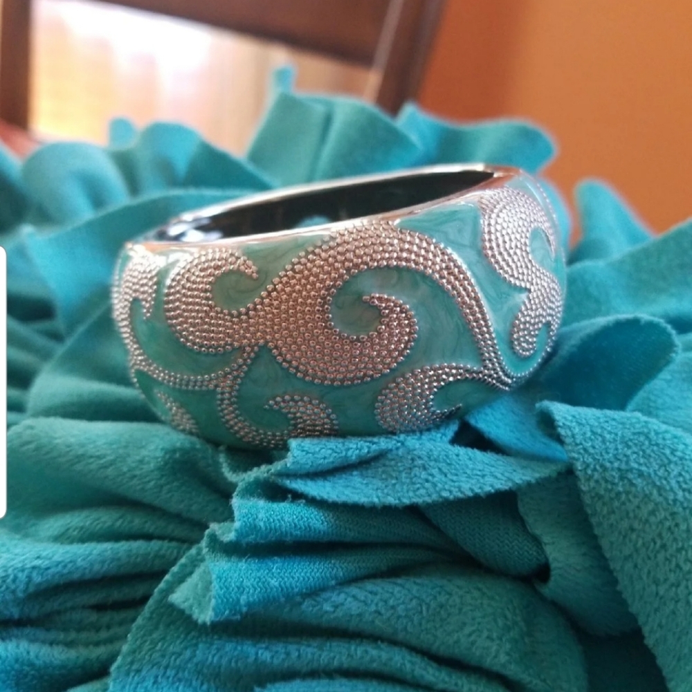 Beautiful enameled bangle.